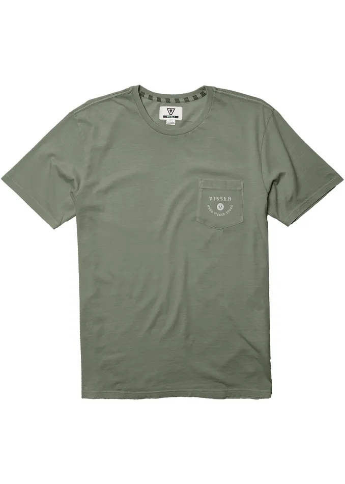 Premium Tees Hand Picked Ss Pkt Tee Army 8211 Vissla Men Premium Tees Hand Picked Ss Pkt Tee Army 8211 Vissla Men