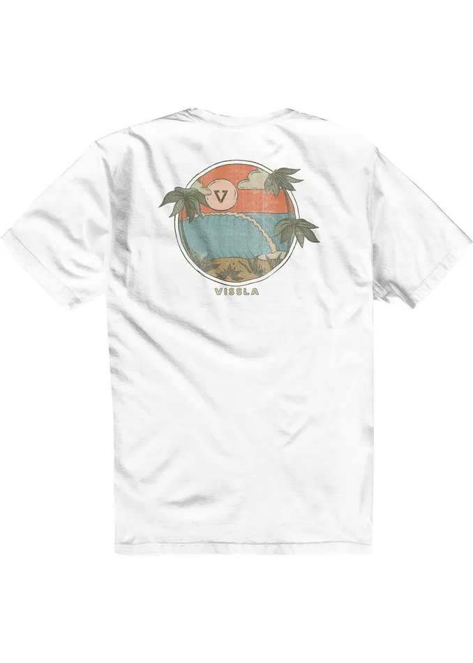 Premium Tees Vissla Men Hideaway Premium Pkt Tee White