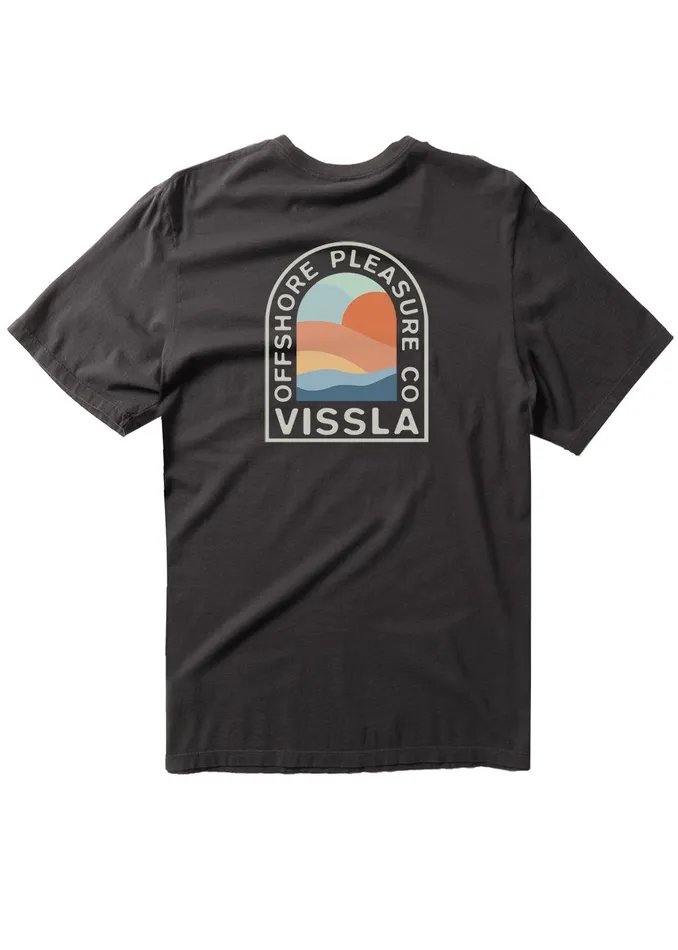 Premium Tees Vissla Men Offshore Pleasure Premium Pkt Tee Black
