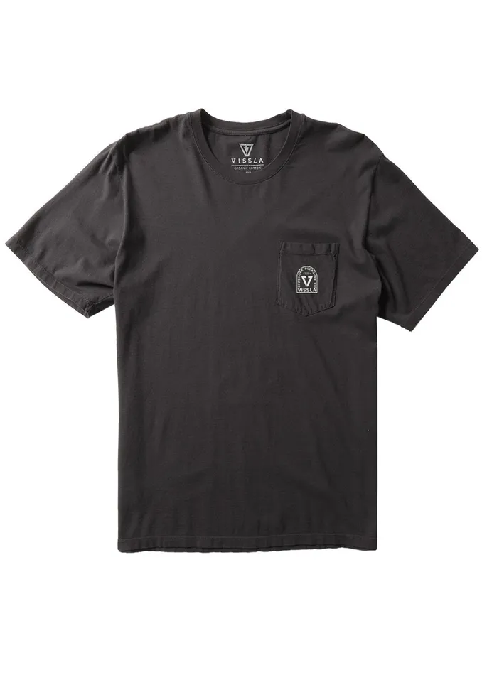 Premium Tees Vissla Men Offshore Pleasure Premium Pkt Tee Black Premium Tees Vissla Men Offshore Pleasure Premium Pkt Tee Black