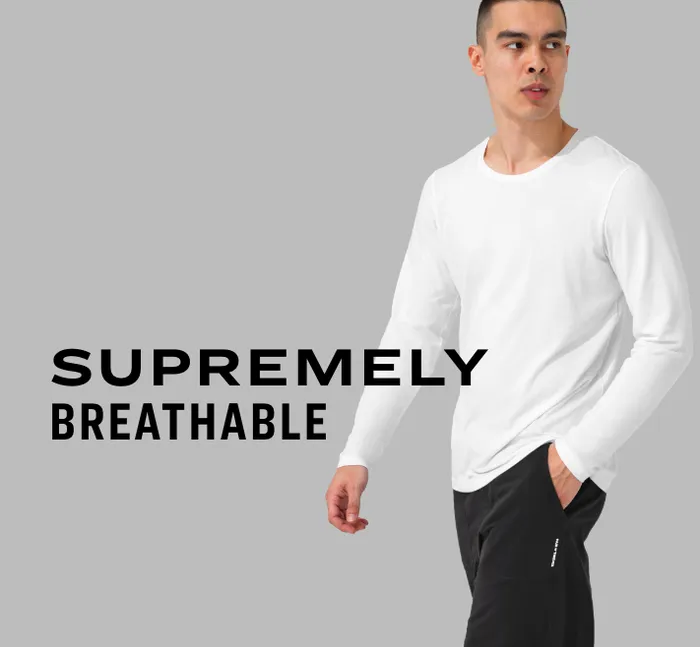 Ready For Everything Long Sleeve Crew Neck Tee White Shirt 1 Pack Men Pair Of Thieves Classic Fit Tees