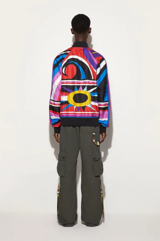 Ready To Wear Men PUCCI CigniPrint SilkTwill Bomber Jacket