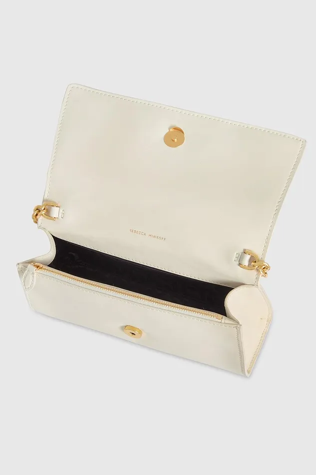 Rebecca Minkoff Curb Link Crossbody Porcelain Women Crossbody Bags