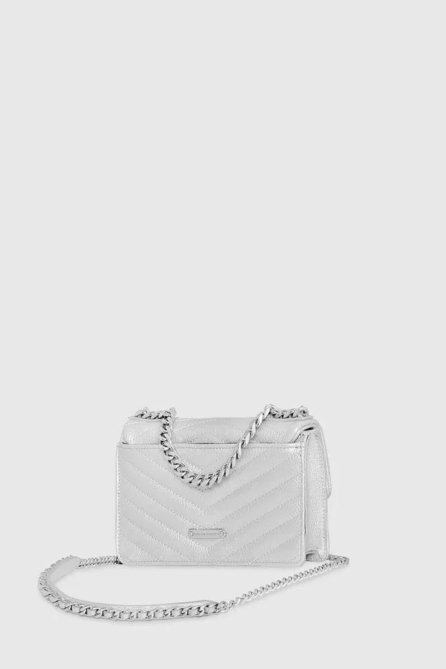 Rebecca Minkoff Edie Mini Crossbody On A Chain Silver Women Top Handle Bags