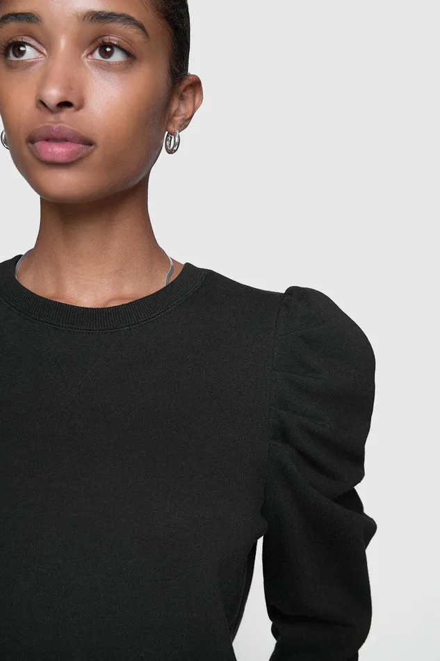 Rebecca Minkoff Janine Sweatshirt Black Women Sweaters and Sweatshirts