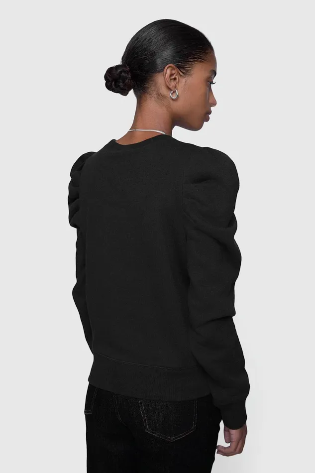 Rebecca Minkoff Janine Sweatshirt Black Women Sweaters and Sweatshirts