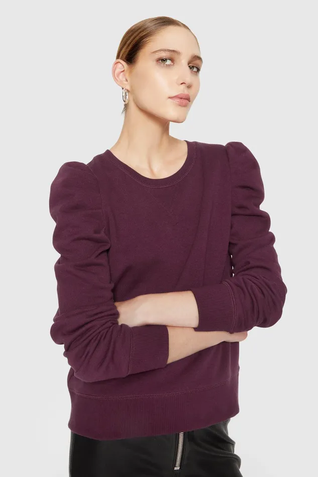 Rebecca Minkoff Janine Sweatshirt Garnet Women Sweaters and Sweatshirts