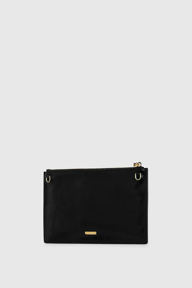 Rebecca Minkoff Large Celestial Studded Pouch Black Women Clutches