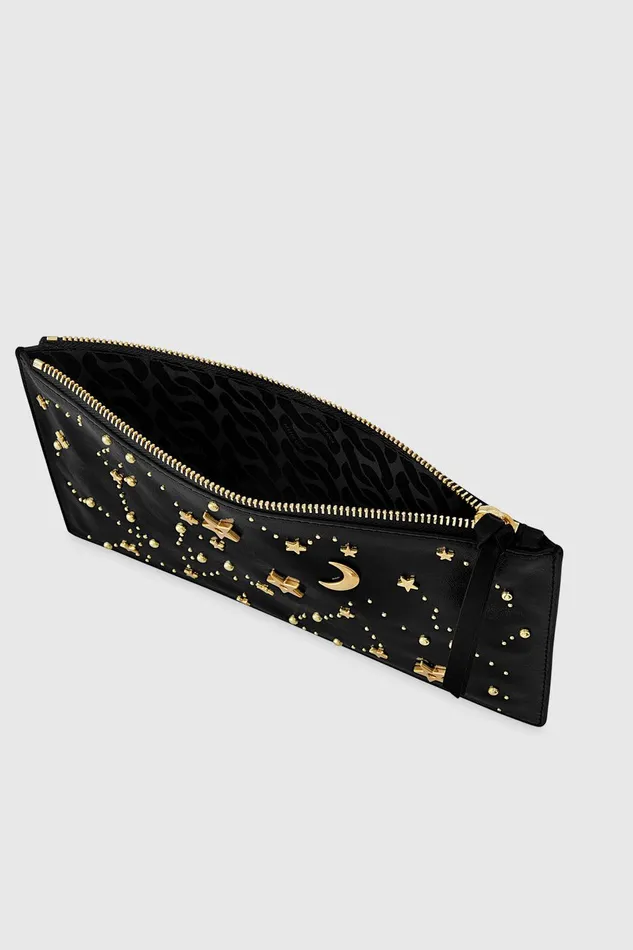 Rebecca Minkoff Large Celestial Studded Pouch Black Women Clutches