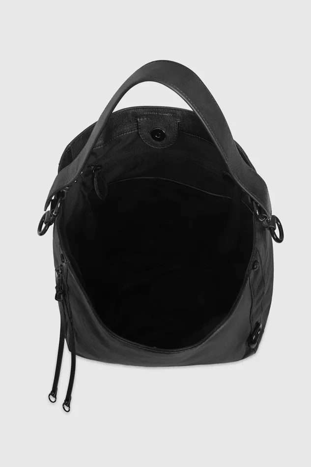 Rebecca Minkoff MAB Hobo Blackblack Shellac Women Hobo Bags