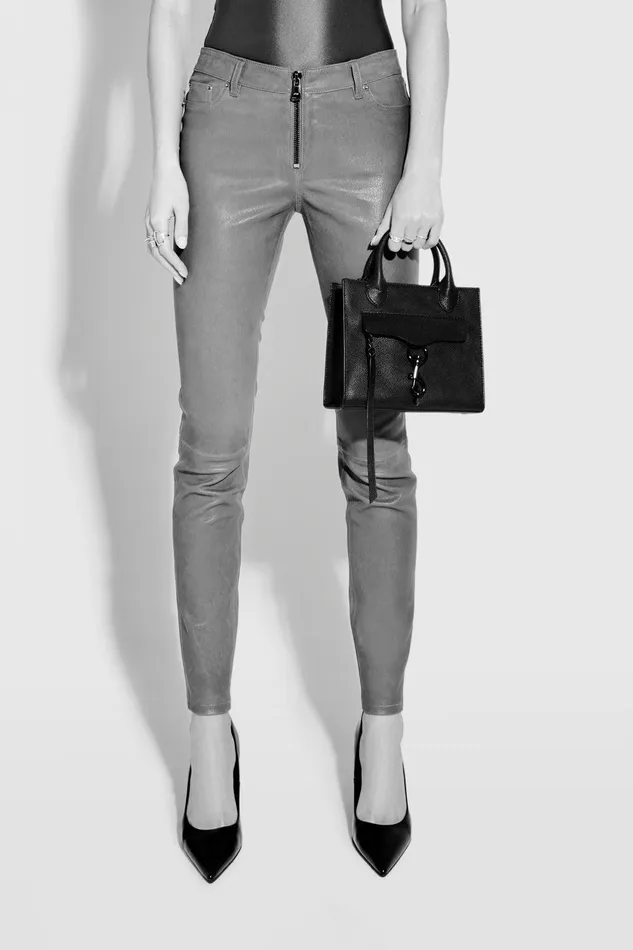 Rebecca Minkoff Megan Mini Tote Blackwhite Women Tote Bags