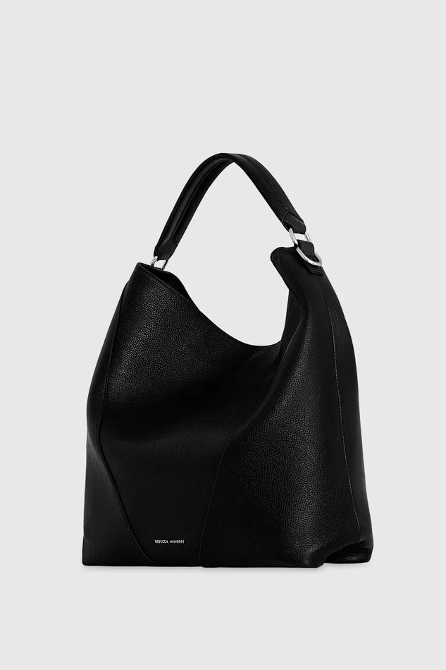 Rebecca Minkoff Moto Double Zip Hobo Black Women Hobo Bags