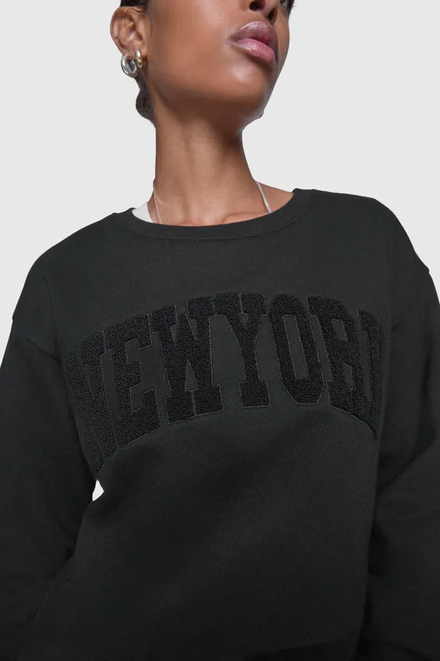 Rebecca Minkoff New York Sweatshirt Black Women Sweaters and Sweatshirts