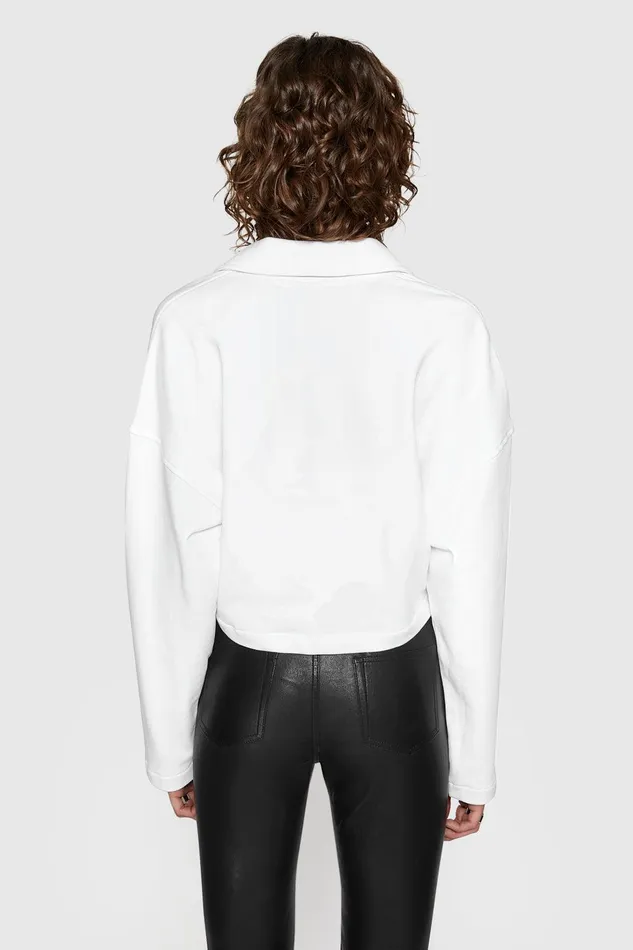 Rebecca Minkoff Park Rugby Shirt White Women Tops
