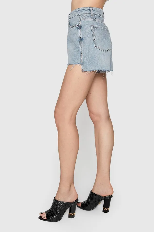 Rebecca Minkoff Rosie Studded Shorts Ludlow Wash Women Bottoms