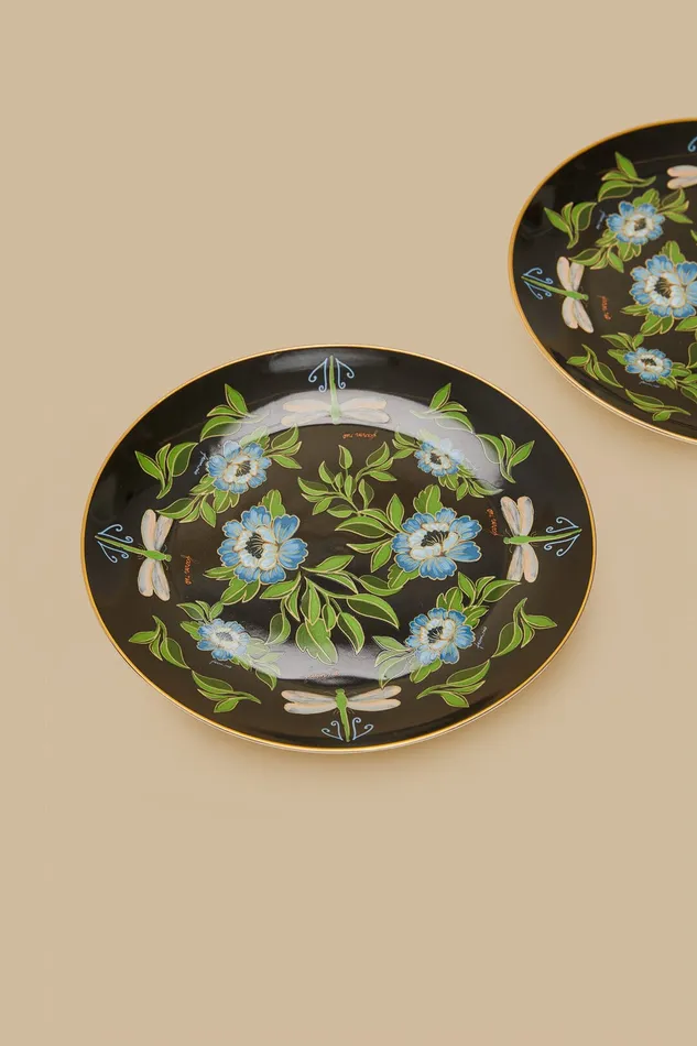 Romantic Dragonfly Dinner Plate Women Farm Rio Gifts