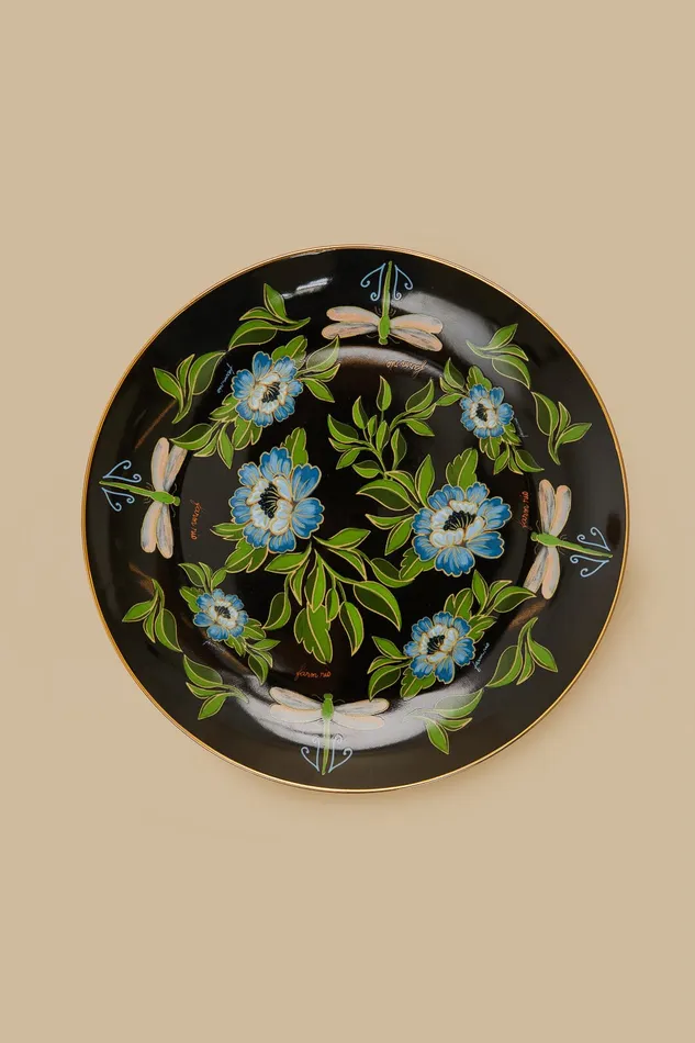 Romantic Dragonfly Dinner Plate Women Farm Rio Gifts