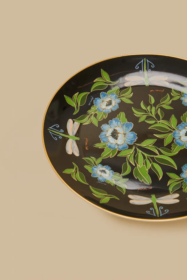 Romantic Dragonfly Dinner Plate Women Farm Rio Gifts