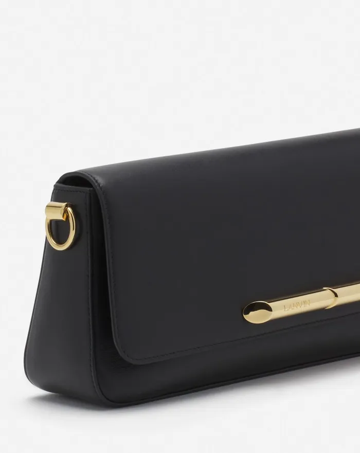 Squence By Lanvin Baguette Bag In Leather Black Women Lanvin Crossbody Bags and Shoulder Bags