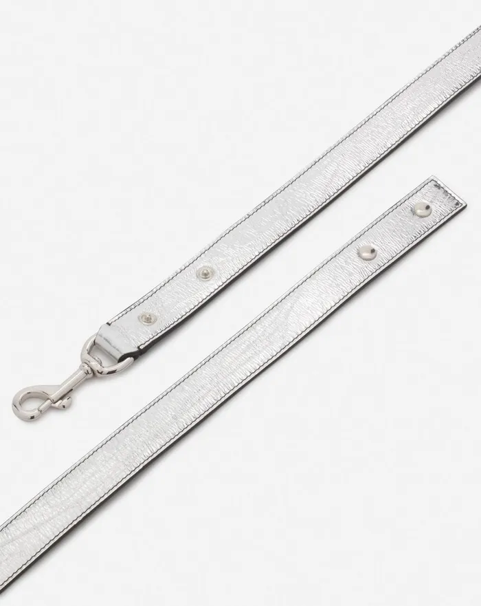 Squence By Lanvin Baguette Bag In Metallic Leather Silver Women Lanvin Crossbody Bags and Shoulder Bags