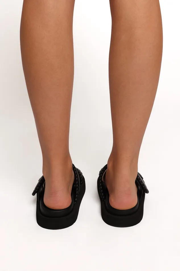 Sandals Anika Slide 8211 Black Leather Black Leather 8211 petalandpup Women