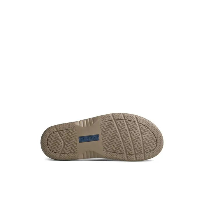 Sandals Men Sperry Havasu Perf Flip Flop Brown Leather Perf