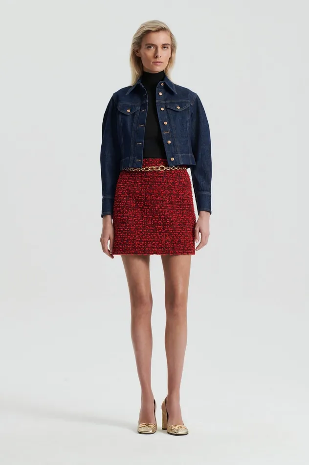 Scanlan Theodore BOUCLE MINI RED Women Skirts