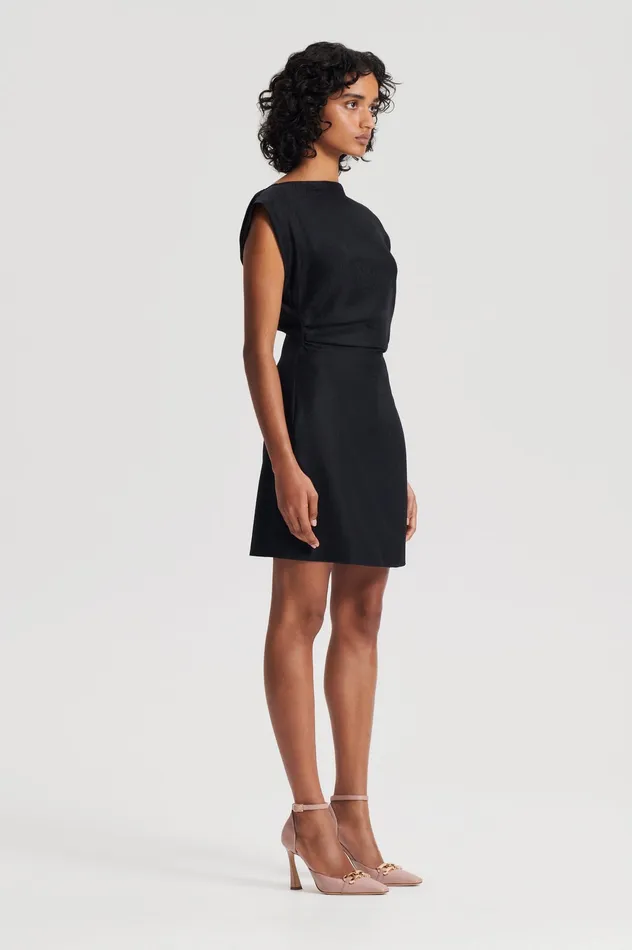 Scanlan Theodore Dresses Women SILK JACQUARD MINI BLACK