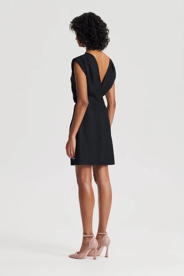 Scanlan Theodore Dresses Women SILK JACQUARD MINI BLACK