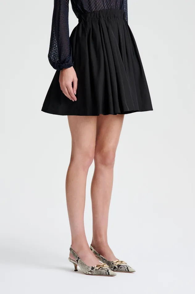 Scanlan Theodore Skirts Women TECH SKIRT BLACK Scanlan Theodore Skirts Women TECH SKIRT BLACK