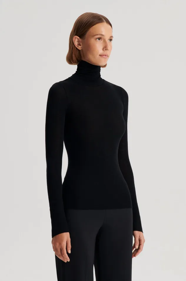 Scanlan Theodore Sweaters Women BABYWOOL POLO BLACK ALL ONLINE