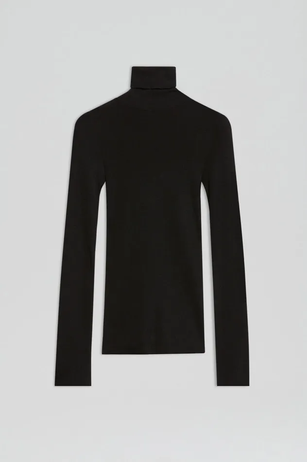 Scanlan Theodore Sweaters Women BABYWOOL POLO BLACK ALL ONLINE