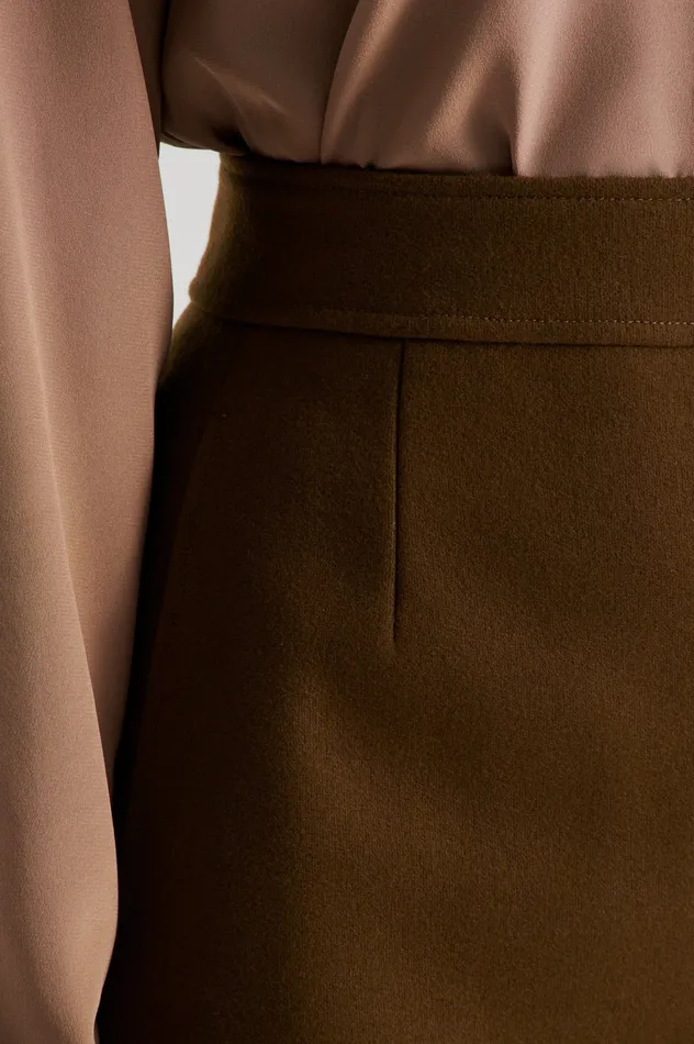 Scanlan Theodore TAILORED MINI SKIRT KHAKI Women Skirts