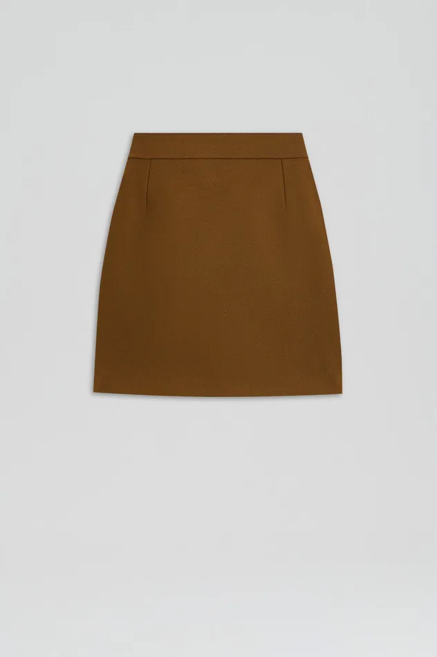 Scanlan Theodore TAILORED MINI SKIRT KHAKI Women Skirts