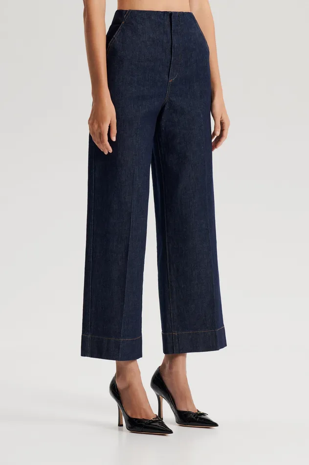 Scanlan Theodore Trousers Women DENIM CROPPED JEAN INDIGOB Scanlan Theodore Trousers Women DENIM CROPPED JEAN INDIGOB