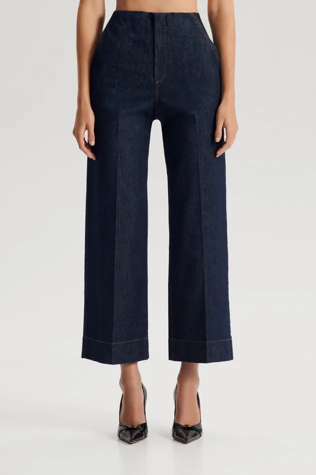 Scanlan Theodore Trousers Women DENIM CROPPED JEAN INDIGOB Scanlan Theodore Trousers Women DENIM CROPPED JEAN INDIGOB