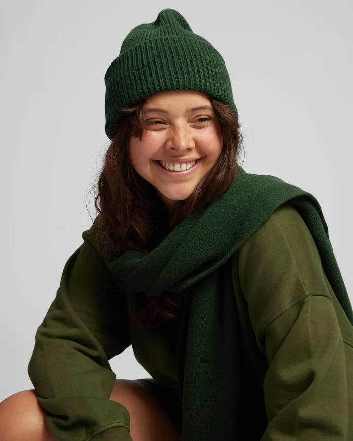 Scarves Women Merino Wool Scarf 8211 Dusty Olive Colorfulstandard
