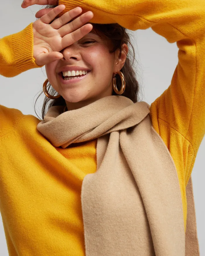 Scarves Women Merino Wool Scarf 8211 Dusty Olive Colorfulstandard