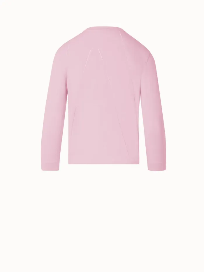 Sea Island Cotton Cardigan Lotus Women Akris Knitwear