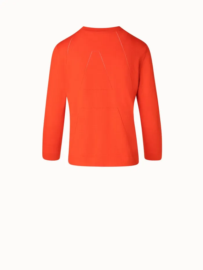 Sea Island Cotton Cardigan Poppy Women Akris Knitwear