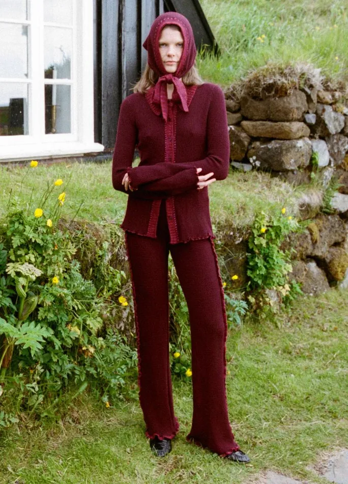 Sea New York Bottoms Women Clare Pants Burgundy