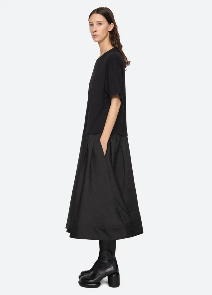 Sea New York Dresses Women Elegi TShirt Dress Black Sea New York Dresses Women Elegi TShirt Dress Black