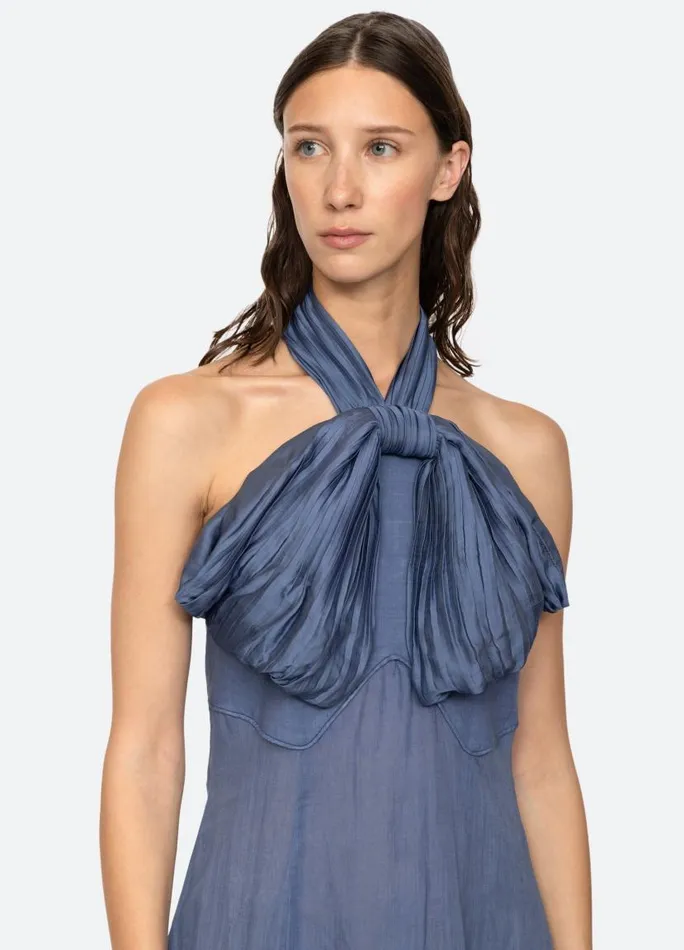 Sea New York Dresses Women Risa Halter Dress Blue Sea New York Dresses Women Risa Halter Dress Blue