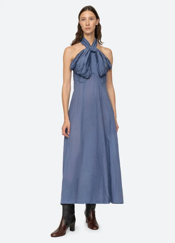 Sea New York Dresses Women Risa Halter Dress Blue Sea New York Dresses Women Risa Halter Dress Blue