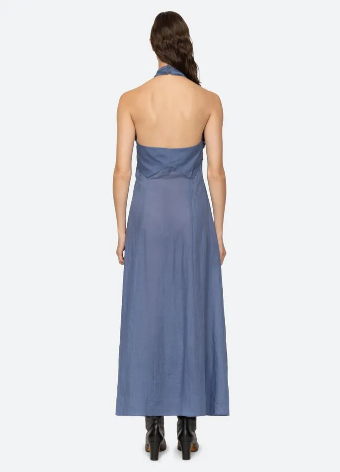 Sea New York Dresses Women Risa Halter Dress Blue Sea New York Dresses Women Risa Halter Dress Blue