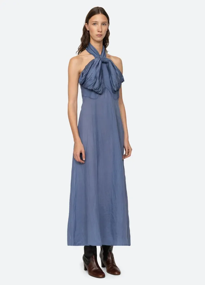 Sea New York Dresses Women Risa Halter Dress Blue Sea New York Dresses Women Risa Halter Dress Blue
