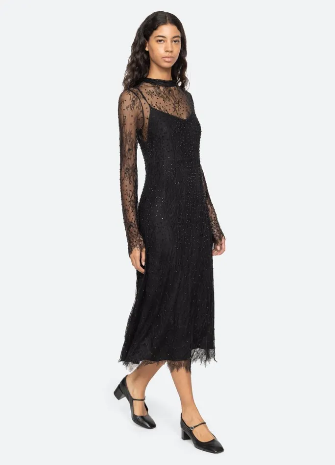 Sea New York Dresses Women Seraphina LS Dress Black
