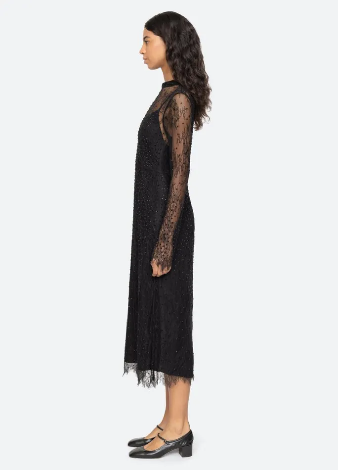 Sea New York Dresses Women Seraphina LS Dress Black