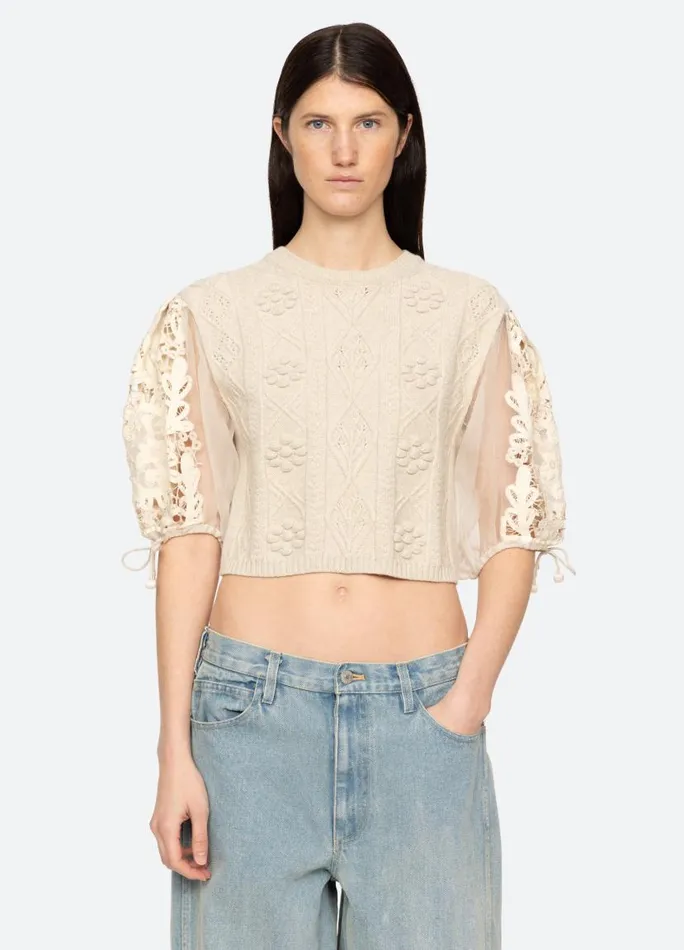 Sea New York Tops Women Bente Sweater Cream Sea New York Tops Women Bente Sweater Cream