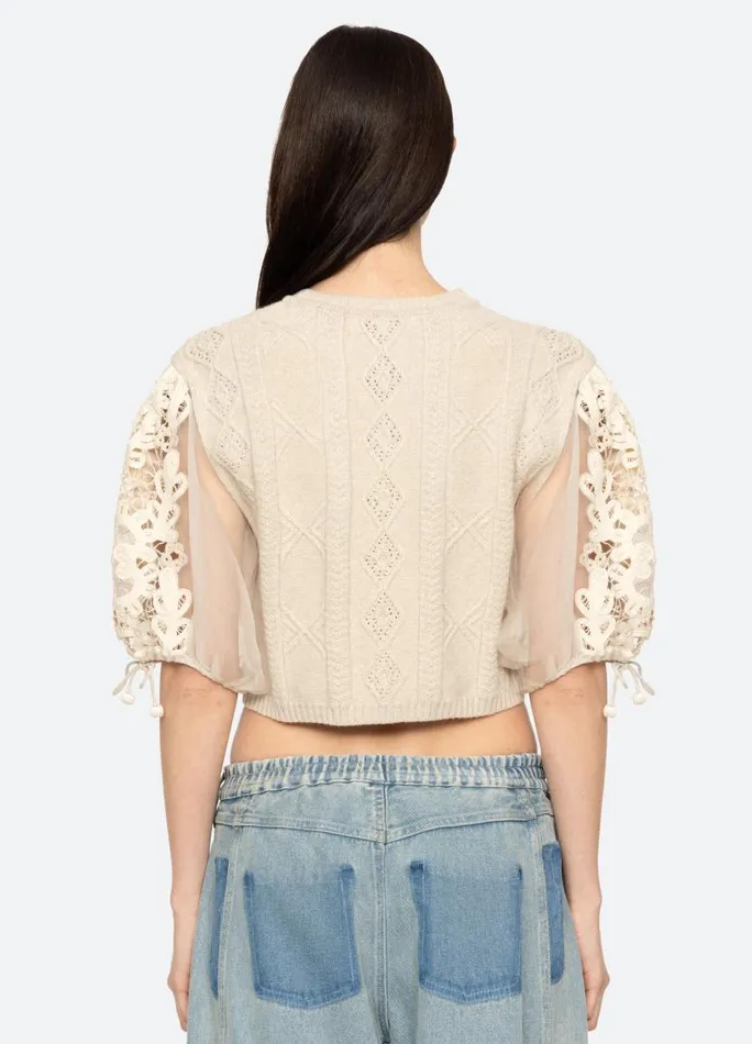Sea New York Tops Women Bente Sweater Cream Sea New York Tops Women Bente Sweater Cream